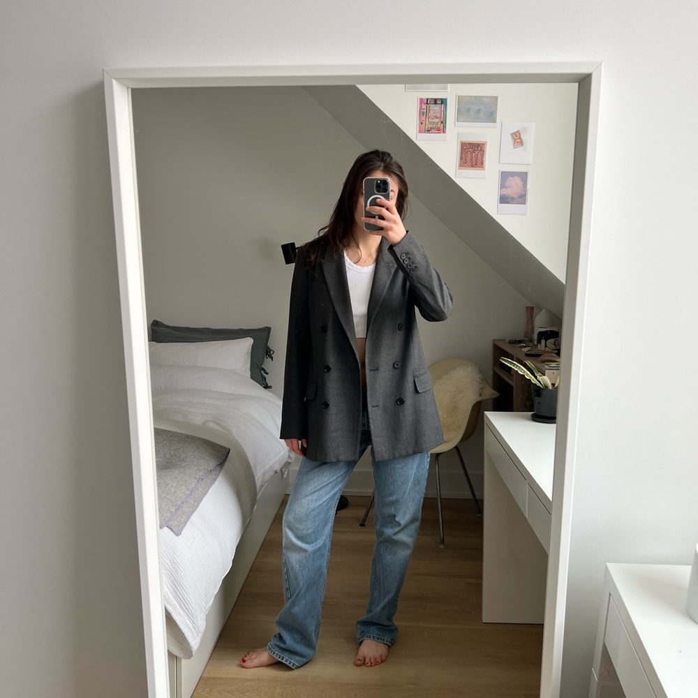 Plaid Grey Blazer